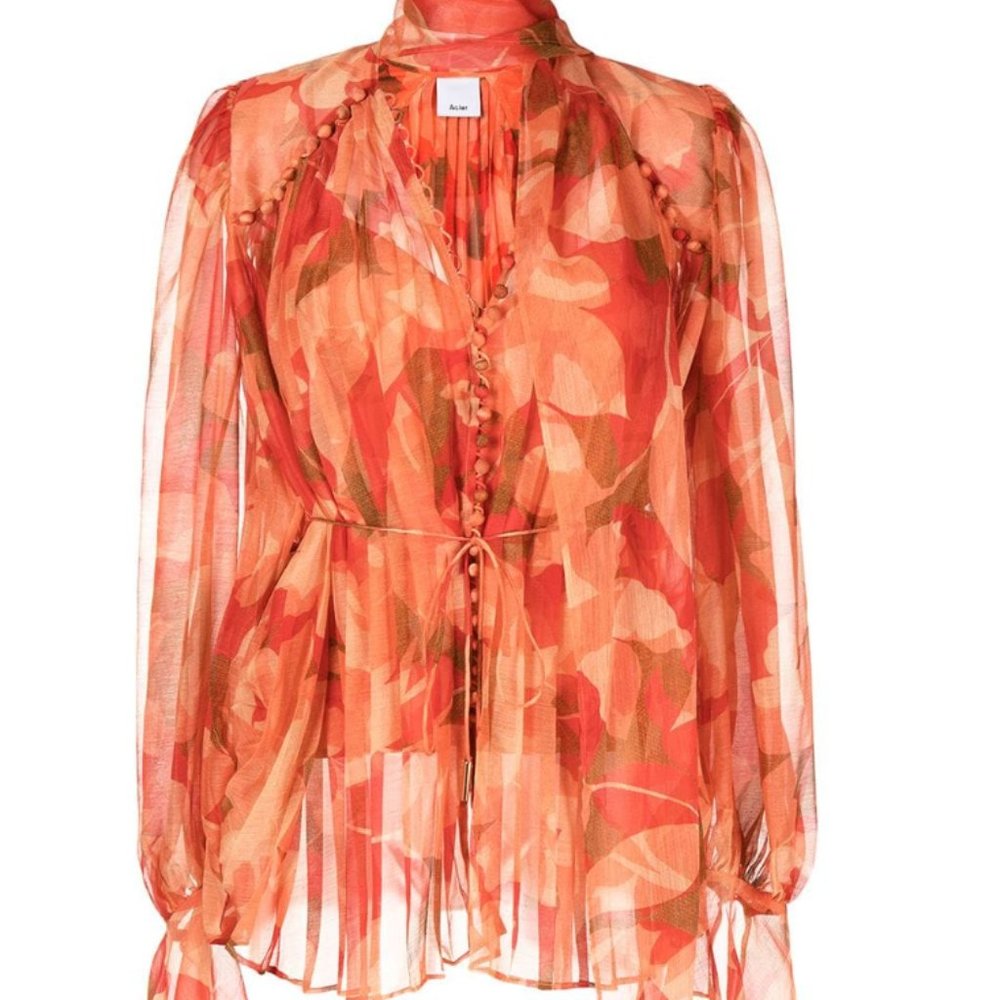 Acler Cedar floral-print top-- Tags On